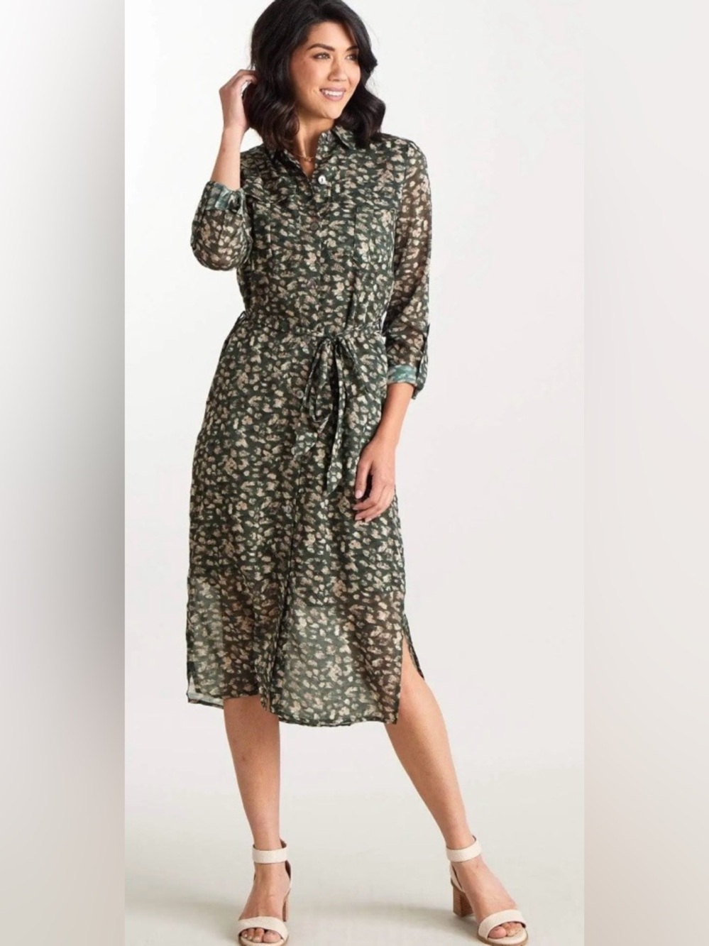 DownEast Playa midi shirt dress
